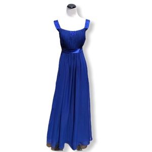 Gorgeous Royal Blue Full Length Prom Formal Gown